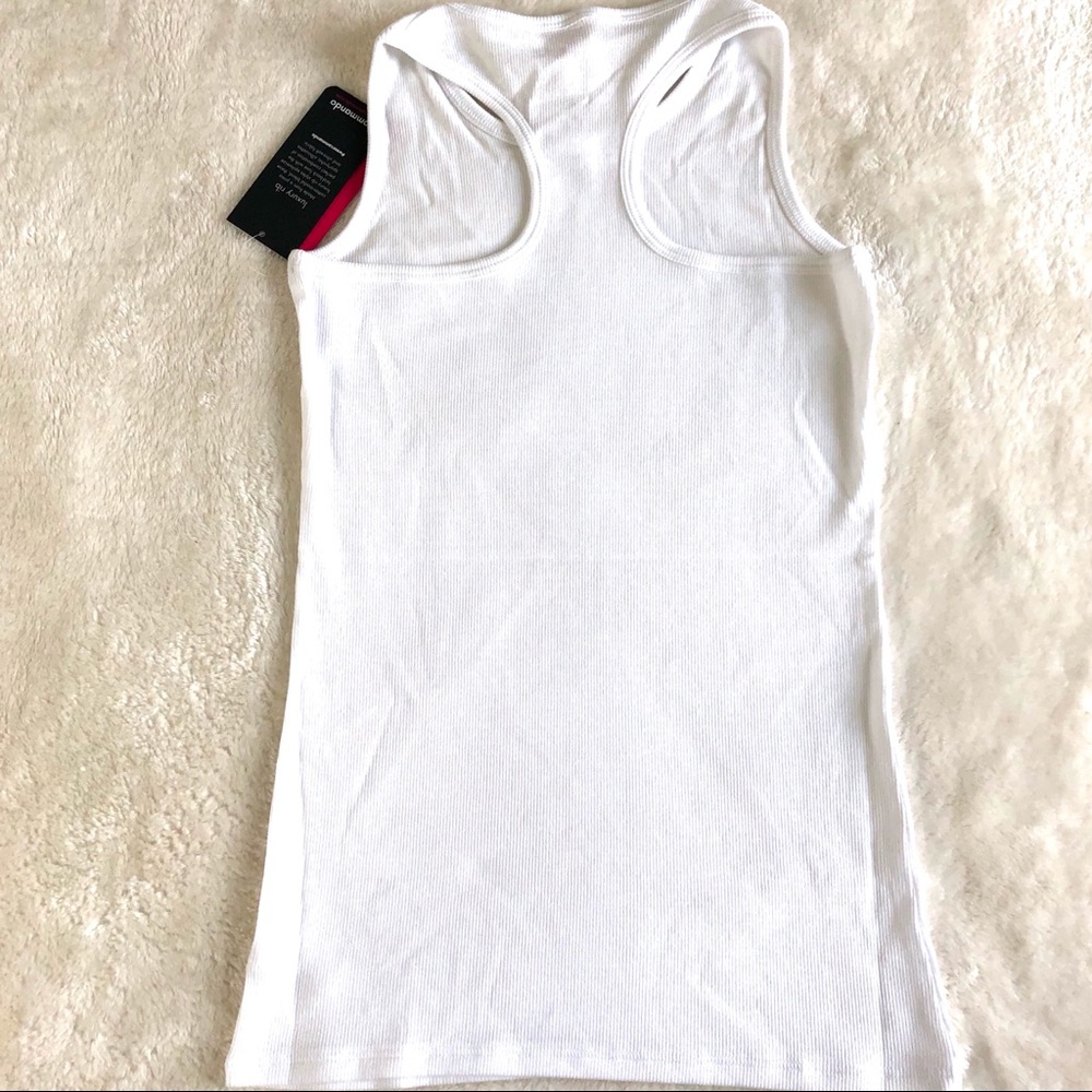 Commando Luxury Rib Tank White - Picture 4 of 9